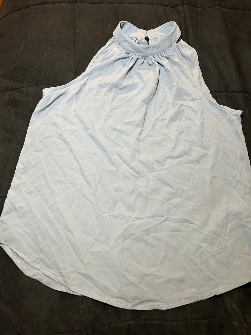 Halara key hole shirt in light blue